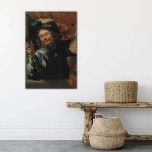 ToF Wanddecoratie schilderij Een vrolijke vioolspeler, Gerard van Honthorst