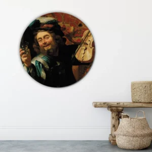 ToF Behangcirkel Een vrolijke vioolspeler