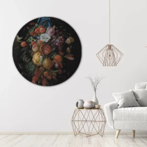 ToF Muurcirkel kunst Festoen van vruchten en bloemen, Jan Davidsz
