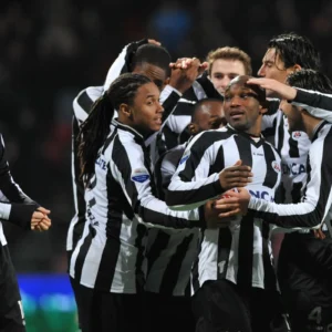 Heracles-de Graafschap juichende spelers