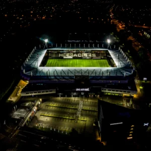 Heracles stadion van bovenaf gezien