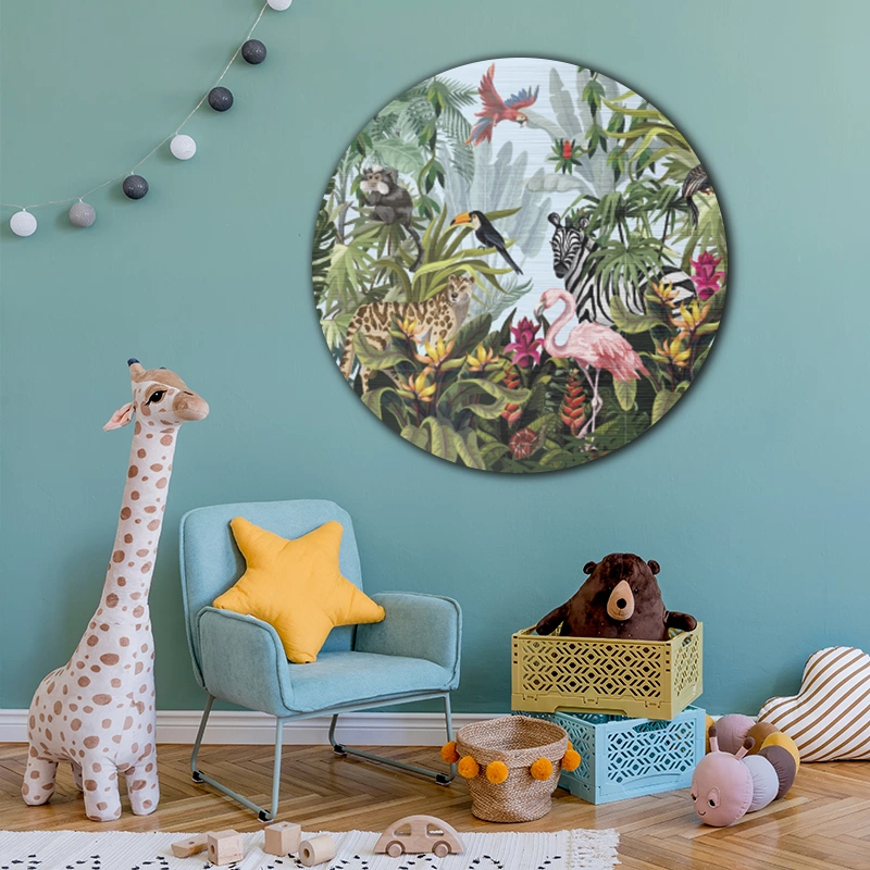 ToF Muurcirkel jungle met dieren