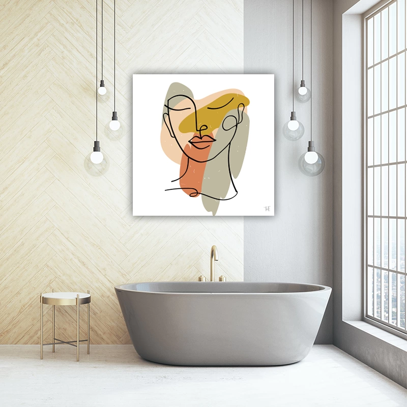 ToF Wanddecoratie portret vrouw abstract