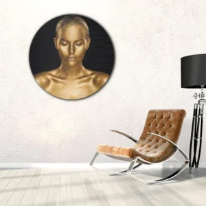 ToF Muurcirkel vrouw gouden huid