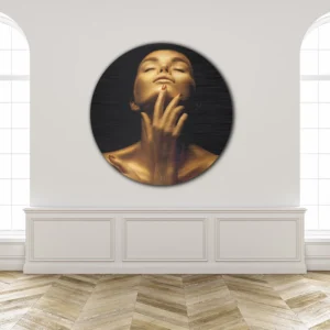 ToF Muurcirkel vrouw in goud