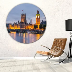 ToF Muurcirkel skyline Londen in de schemer