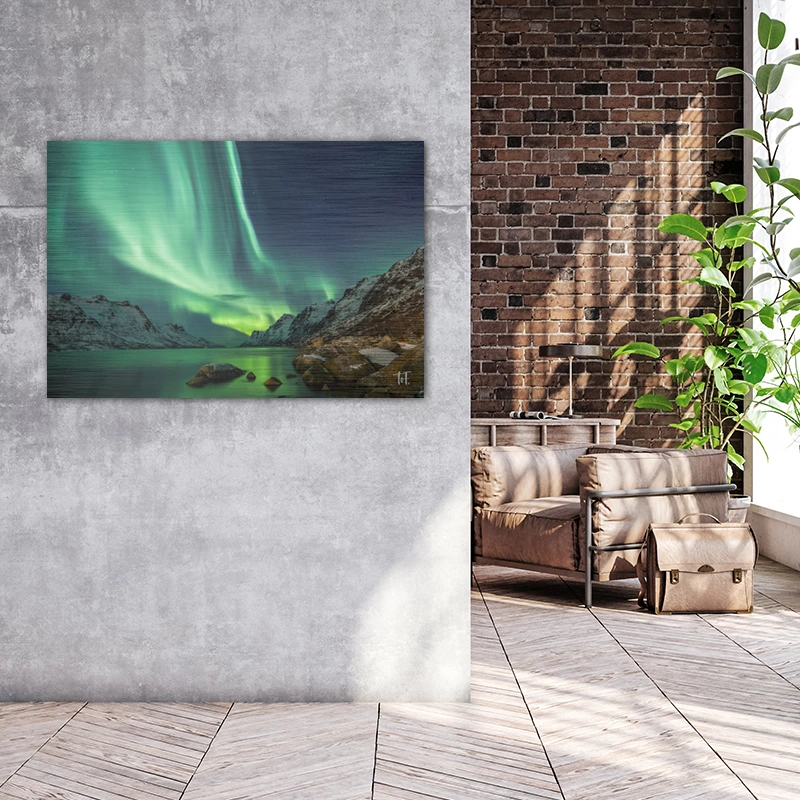 ToF Wanddecoratie landschap Noorderlicht - Afbeelding 2