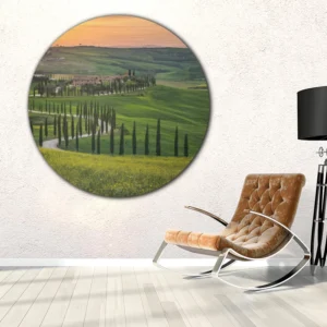 ToF Muurcirkel Italiaans landschap Italië, Toscane