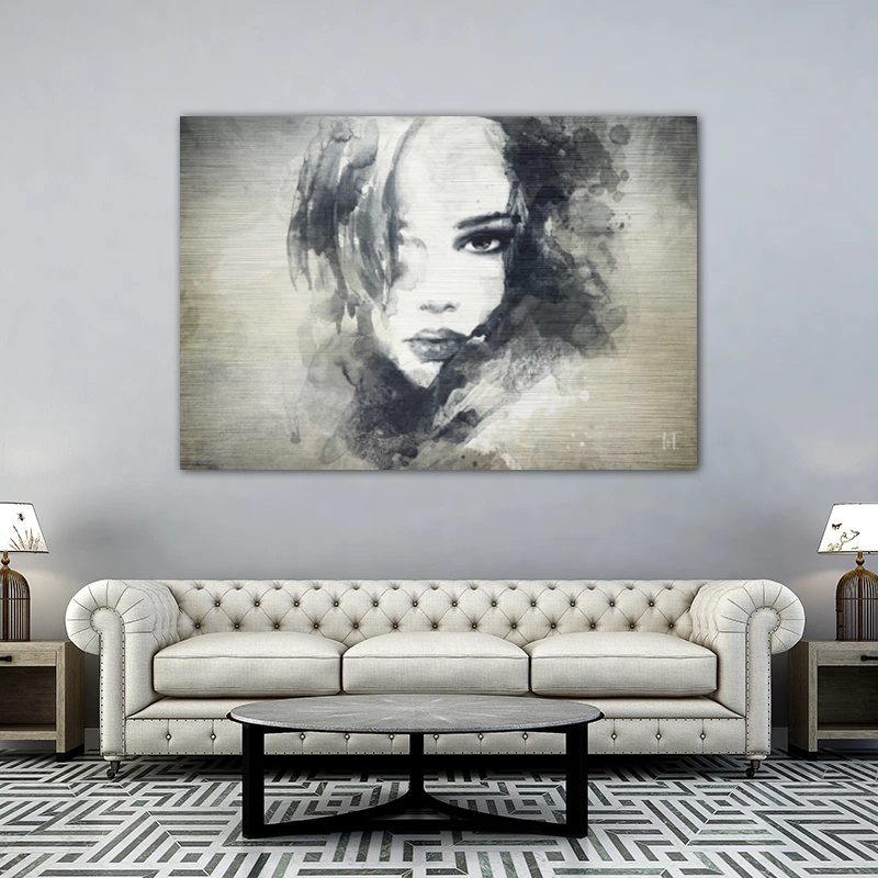 ToF Wanddecoratie schilderij gezicht vrouw