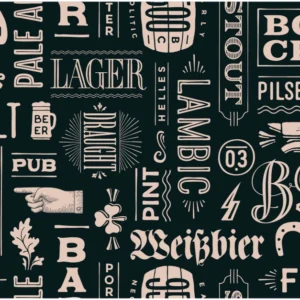 ToF Behang bier met verschillende namen