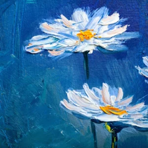 ToF Behang bloem madelief geverfd