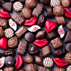 ToF Behang eten en drinken chocolade bonbons