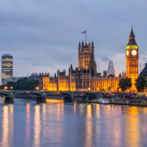 ToF Fotobehang skyline Londen in de schemer