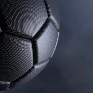 ToF Behang voetbal zwart met donkere achtergrond