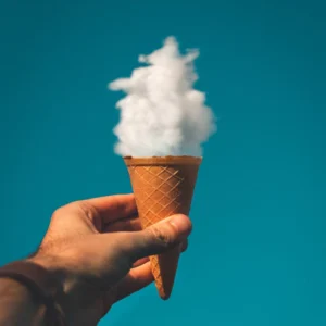 ToF Behang wolken in ijshoorntje
