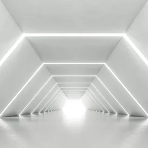 ToF Fotobehang modern witte doorgang