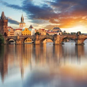 ToF Fotobehang brug Karelsbrug in Praag