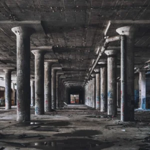 ToF Behang steden oude industriële hal