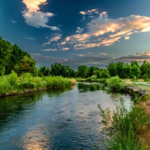 ToF Behang landschap met rivier