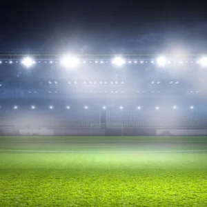 ToF Behang voetbalstadion met spotlichten aan