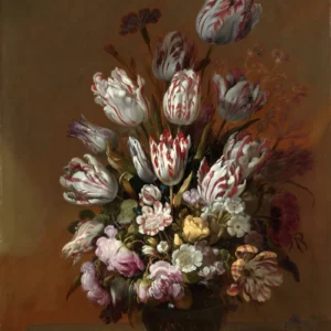 ToF Fotobehang kunst Stilleven met bloemen, Hans Bollongier