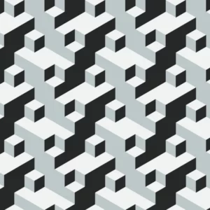 ToF Behang kunst stijl isometrisch patroon