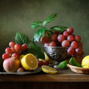 ToF Behang schilderij stilleven met fruit