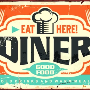 ToF Behang retro diner restaurant