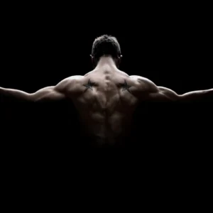 ToF Behang sport achteraanzicht van gespierde man