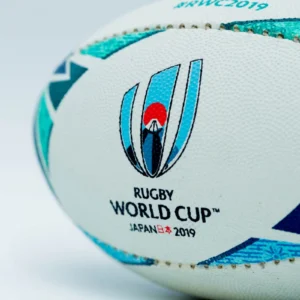 ToF Behang sport close-up van de rugbybal WK 2019