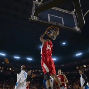 ToF Behang sport basketbal gespannen moment van het spel
