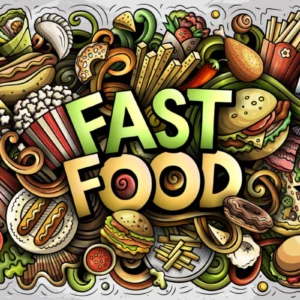 ToF Behang graffiti fastfood