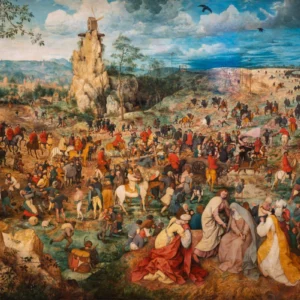 ToF Behang schilderij De kruisdraging, Jheronimus Bosch