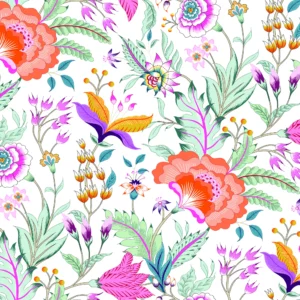 ToF Behang bloemen vintage fantasie patroon