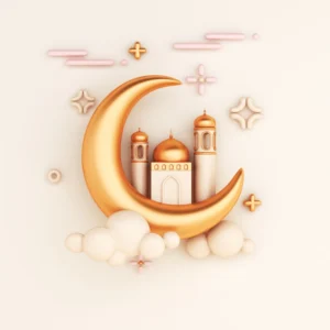 ToF Fotobehang cultuur islamitische decoratie achtergrond met halve maan