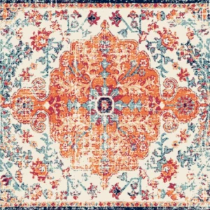ToF Behang vintage rood-oranje tapijt