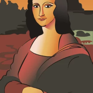 ToF Behang mensen Mona Lisa