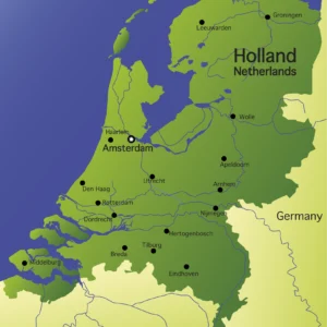ToF Behang landkaart van Nederland