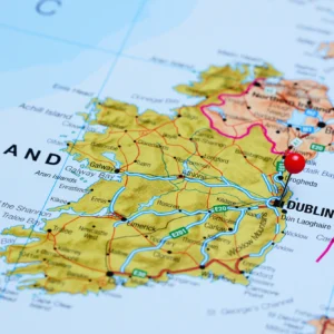 ToF Behang landkaart Ierland close-up