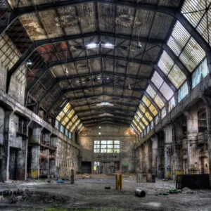 ToF Fotobehang industrieel oude fabriekshal