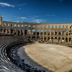 ToF Fotobehang mensen Romeinse tempel