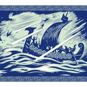 ToF Behang mensen Viking tekening