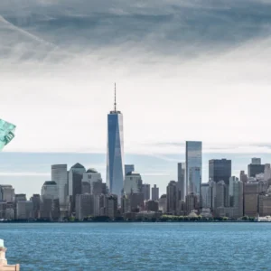 ToF Behang New York Vrijheidsbeeld skyline