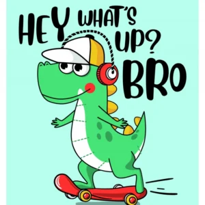 ToF Behang tekst Hey what's up? Bro