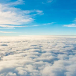 ToF Behang wolken felblauwe lucht