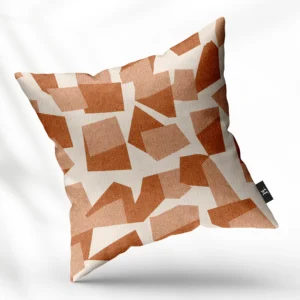 ToF Sierkussen Abstract Terracotta Beige