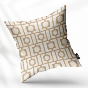 ToF Sierkussen Abstract Geometrisch Beige