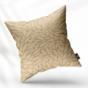 ToF Sierkussen Bloemen-Florals Goudaccent Bloemen Zacht Wit