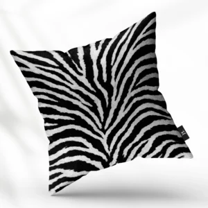 ToF Sierkussen dieren zebra zwart wit patroon