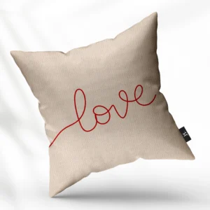 ToF sierkussen tekst love minimalistisch